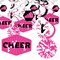 Big Dot of Happiness We've Got Spirit - Cheerleading - Birthday Party or Cheerleader Party Hanging Decor - Party Decoration Swirls - Set of 40